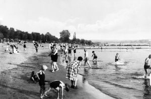 So ging es am Rhein zu, ehe das Strandbad eingerichtet wurde